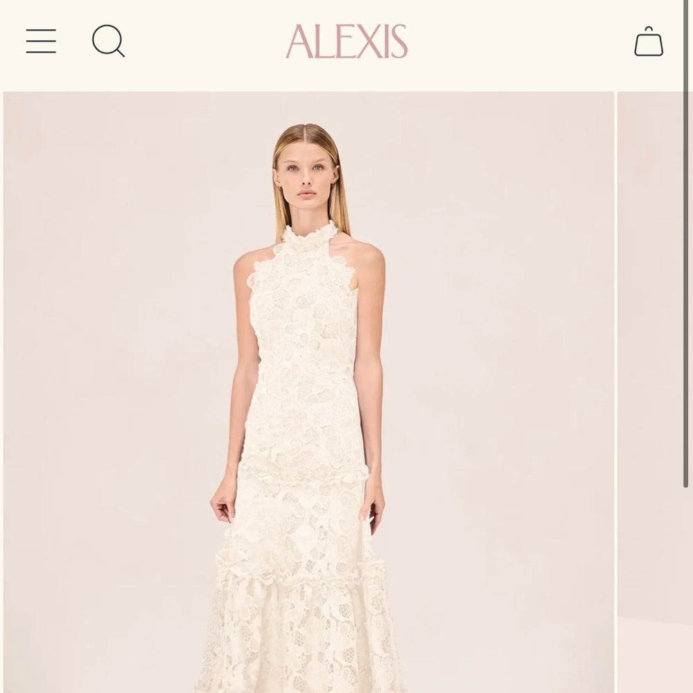 Alexis Paloma Dress Ivory